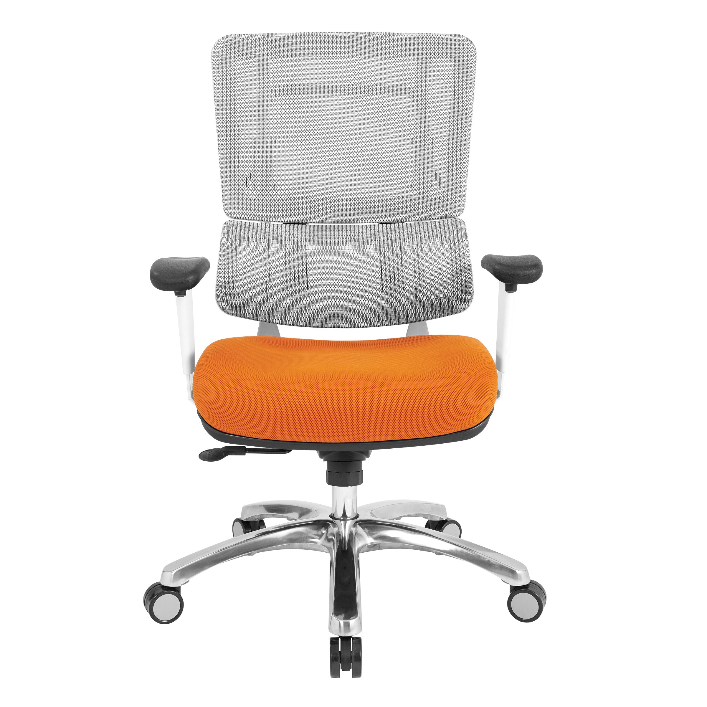 White Vertical Mesh Chair